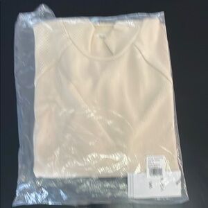 RVCA Sofie waffle mock neck long sleeve size S